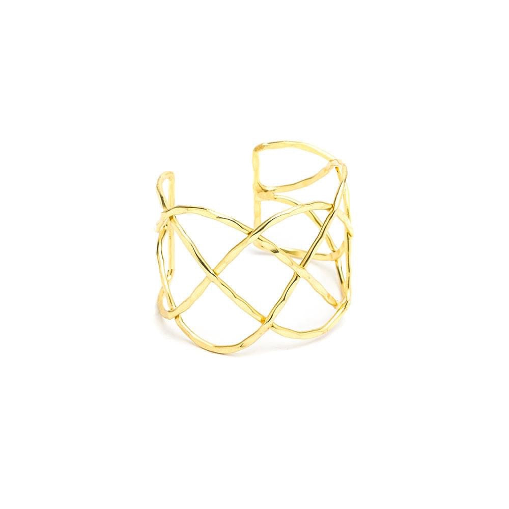 Vestopazzo- Brass Intricate Cuff Bracelet