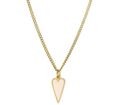 TOVA-Spring Heart Spear Necklace mint